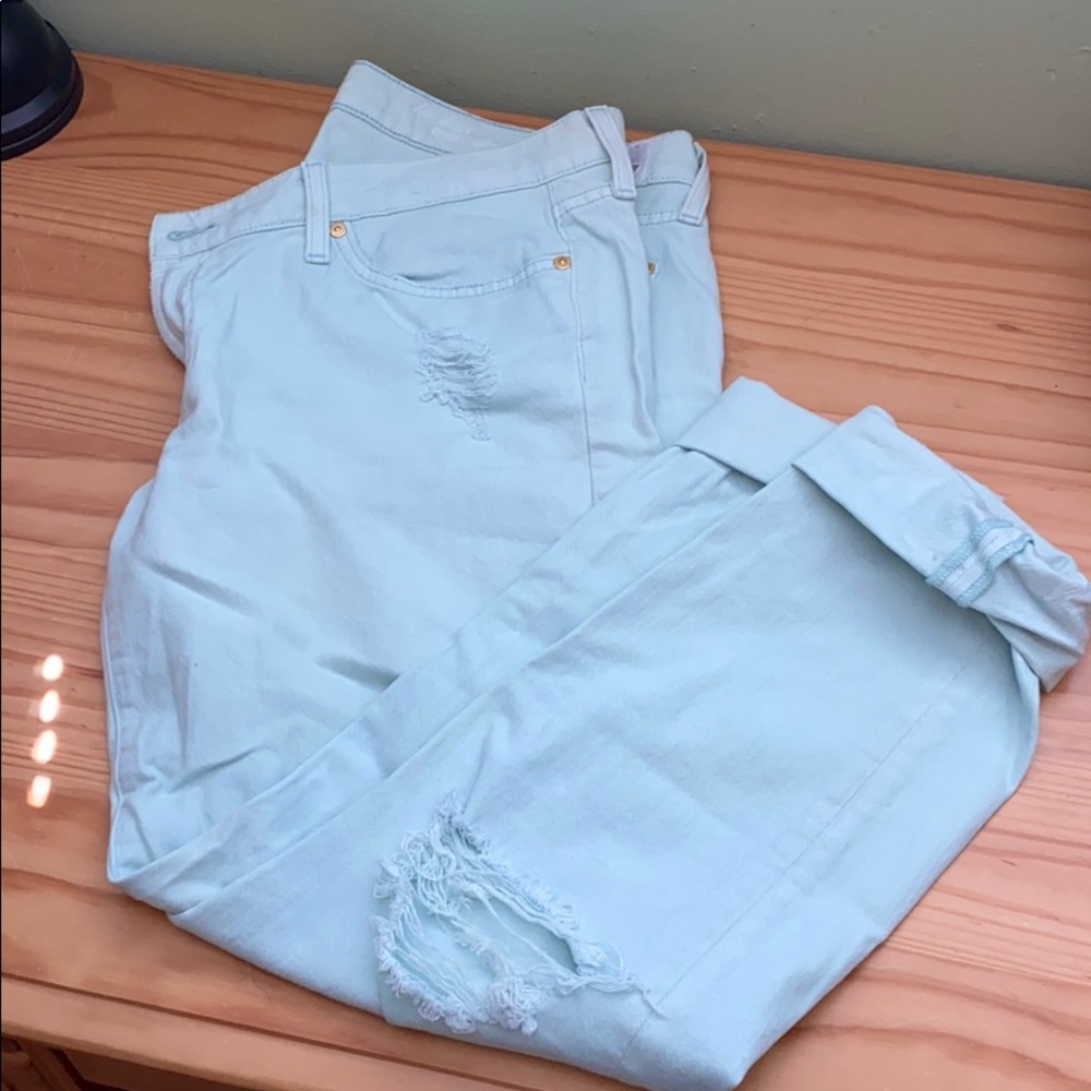 7 for all mankind mint jeans